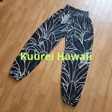 Kuulei Hawaii 알라딘 팬츠 (블랙 x 베이지)