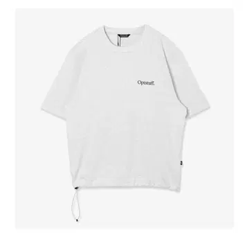 OPTSTUFF DRAWSTRING T-SHIRT ASH GRAY