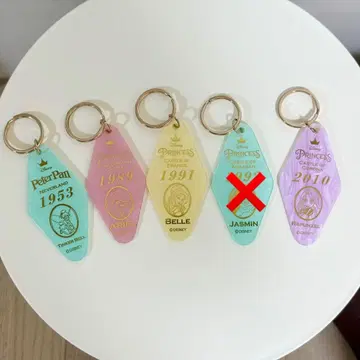 [새상품급] 디즈니 호텔 룸 키링 디즈니 프린세스 키링