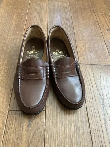 REGAL 브라운 가죽 로퍼