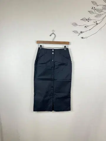 Spick&Span 스커트 스트레치 블랙 36 [ c0291 ]