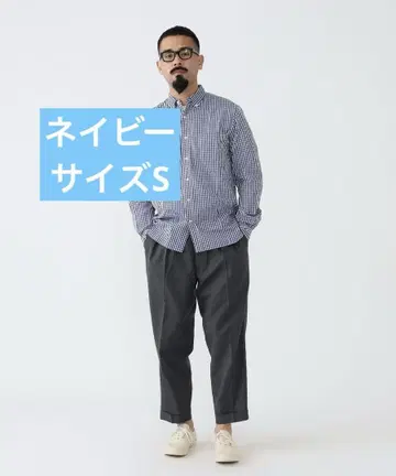 BEAMS PLUS 투 플리츠 슬랙스 트로피컬 썸머 울 S