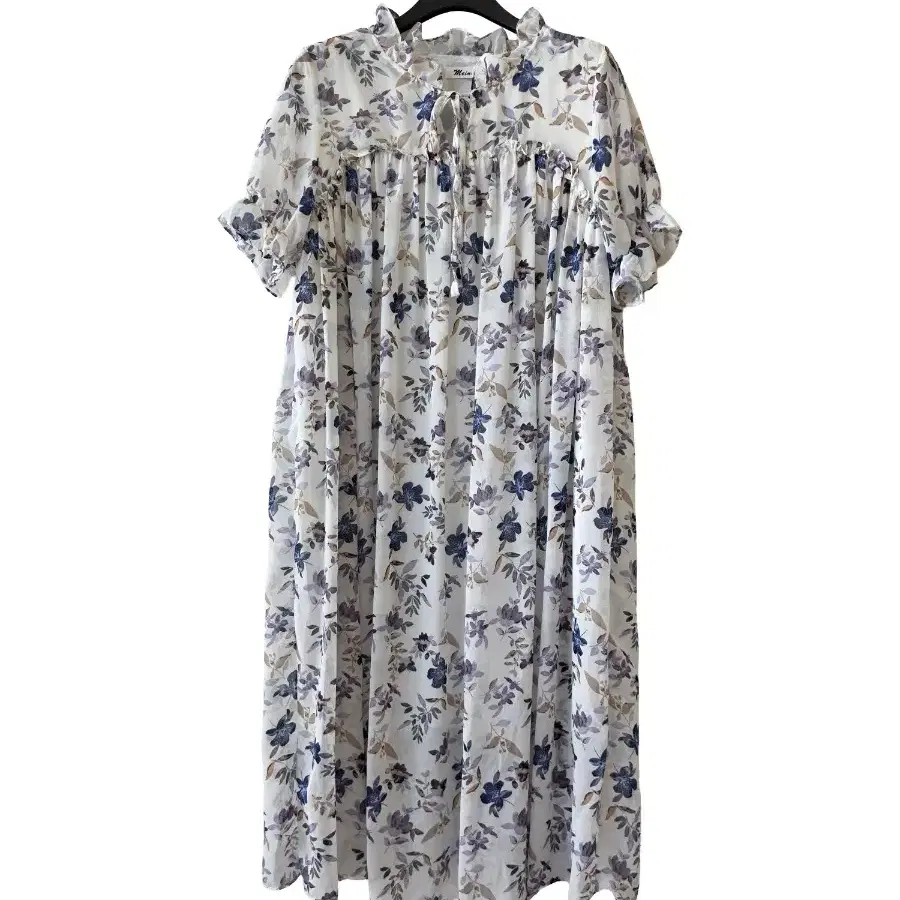55) Frill Chiffon Onepiece/ New on Bunjang Global Site.