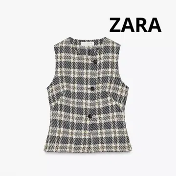 ZARA 체크 무늬 텍스처 원단 베스트 질레 베스트 UNIQLO GU