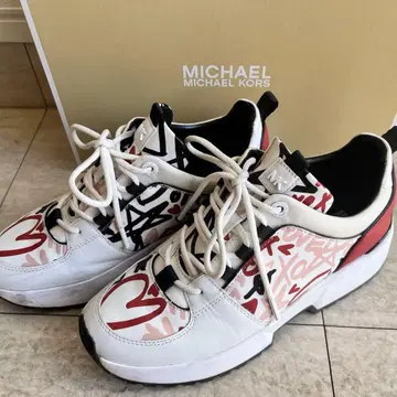 MICHAEL KORS 마이클코어스 스니커즈 빨간색 화이트