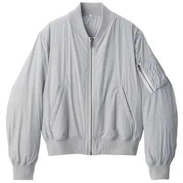 MUJI Labo MA-1 다운 블루종 M 라이트 그레이