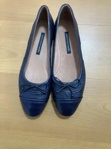 라보키고시 웍스 네이비 천연 가죽 신발 새상품