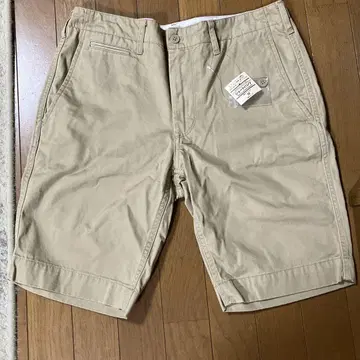 오가닉 코튼 숏팬츠 M 베이지 무인양품