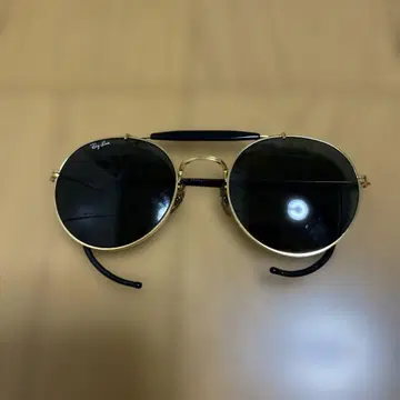 레이밴 Ray-Ban B&L USA 제작 라운드 메탈 블랙 브로바