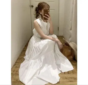 dazzlin 슬리브리스 롱 원피스