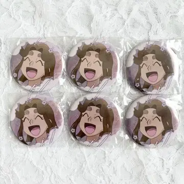 닌타마 란타로 백면상 캔뱃지 잠옷 차림의 단 헤이타키야샤마루 6개 세트