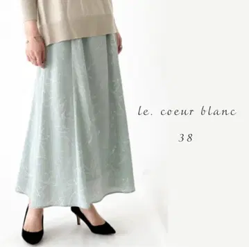 le.coeur blanc 랜덤 플라워 플레어 스커트 / 오피스 캐주얼