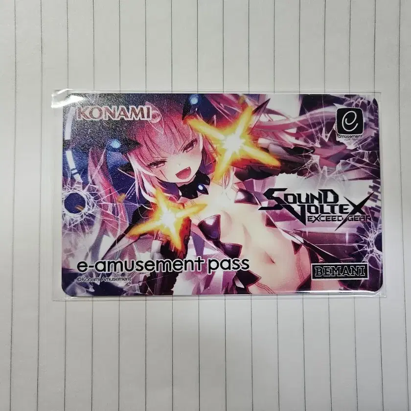 sound voltex ニアノア　　e-amusement pass NEW Konami e-AMUSEMENT PASS Card Sound Voltex 10th