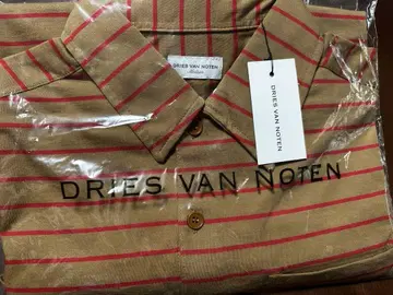 미사용 새상품 DRIES VAN NOTEN 보더 피케 셔츠