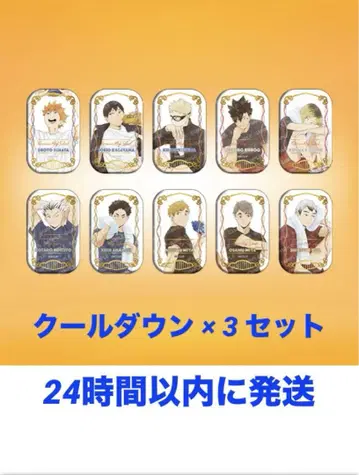 배송비 포함 세븐넷 한정 하이큐!! 스퀘어 캔뱃지 쿨다운