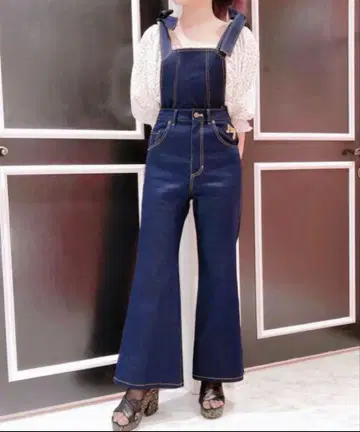 lillilly 릴릴리 데님 팬츠 살로펫 올인원
