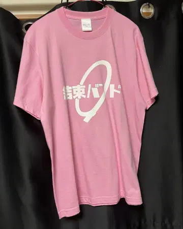 봇치 더 록! 결속 밴드 티셔츠 핑크
