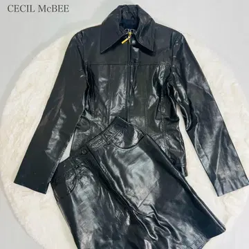 [ 새상품급 ] 레어 CECIL McBEE 세실 맥비 y2k 가죽 셋업