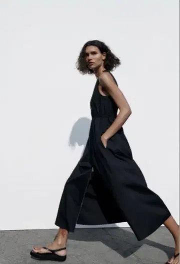 [ 새상품급 ] ZARA 롱 원피스 더블 지퍼 S