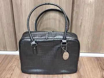 HAMANO 하마노 크로코 무늬 보스턴 실버