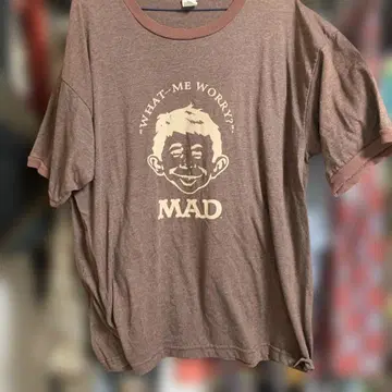 'WHAT-ME WORRY?' MAD 셔츠 XL 90s