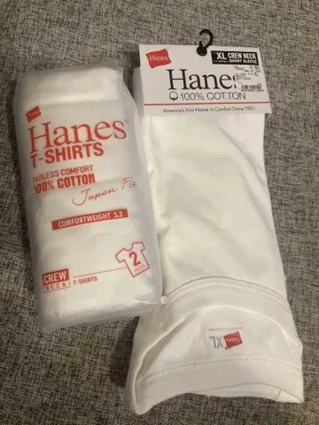 Hanes 100% 코튼 XL 크루넥 티셔츠
