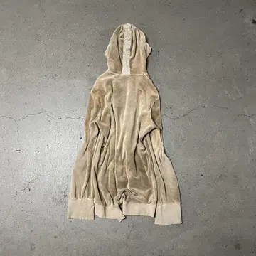 Obelisk Velour&Leather Hybrid Zip Hoodie