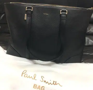 Paul Smith 블랙 가죽 토트백