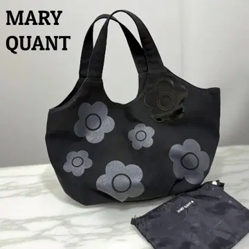 MARY QUANT 마리콴트 토트백 데이지 블랙 캔버스