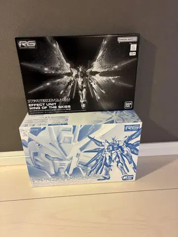 RG 스트라이크 프리덤 건담 티타늄 피니쉬와 천공의 날개 세트
