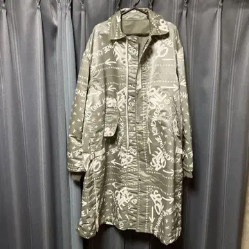 sacai 반다나 프린트 모즈 코트 사이즈 2