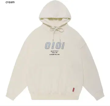 oioi 후드티 크림색