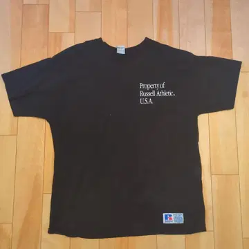 Russell Athletic XL 블랙 티셔츠