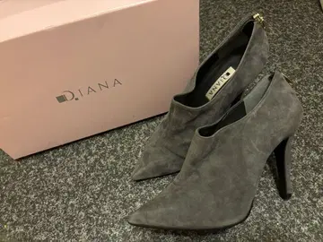 새상품급 DIANA 다이애나 스웨이드 부티 23 그레이