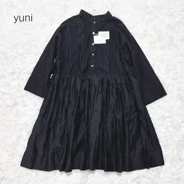 미사용 택 포함 yuni 코튼 실크 2way embroidaly 블랙