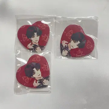 몽환루와 잠 못 이루는 나비 히가시 키츠네 쿠즈하 하트 캔뱃지