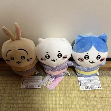 유카타 봉제 인형 치이카와 하치와레 토끼 3종 세트