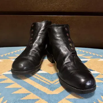 [ 레어 새상품급 ] guidi 구이디 스냅 버튼 부츠 더블 밑창 43