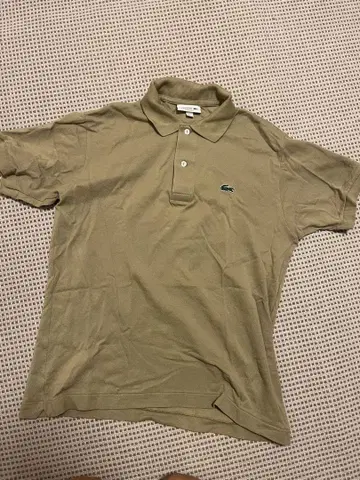 LACOSTE CLASSIC FIT 피케 셔츠 US S 베이지