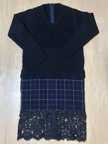 sacai 도킹 니트 원피스