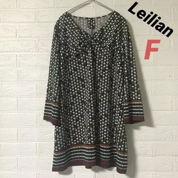 Leilian 레리안 Erica 튜닉 7부 소매 넉넉한 미세스 F