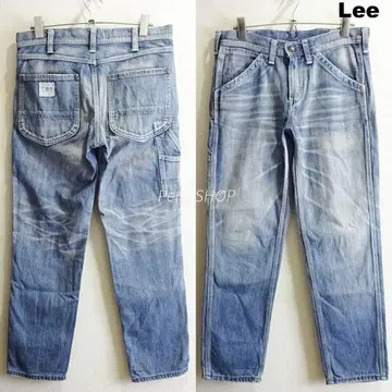 Lee 페인터 카프리 데님 팬츠 W76cm 테이퍼드 여성용 연청