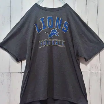 NFL APPAREL LIONS FOOTBALL 티셔츠 그레이 2XL