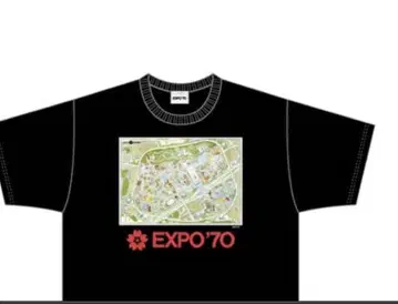 EXPO '70 만박 티셔츠 블랙 L 사이즈 새상품 EXPO 박람회