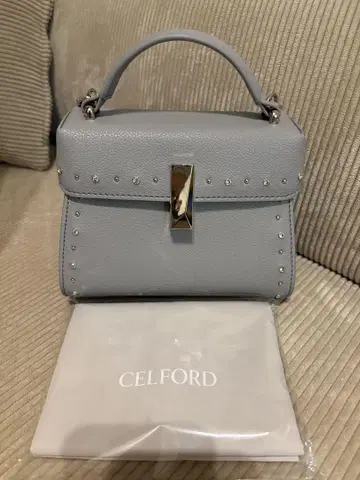CELFORD 한정 비쥬 스터드 미니백 다크 그레이
