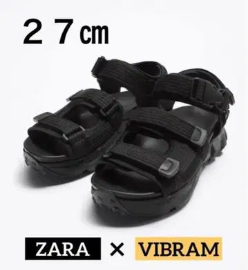 zara x Vibram 스포츠 샌들 블랙 42