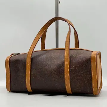 [새상품급] ETRO 핸드백 페이즐리 무늬 브라운 스퀘어