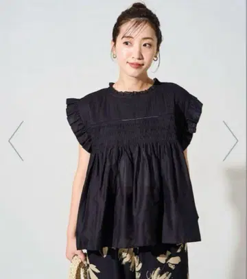 인도 보일 핀턱 개더 프릴 블라우스 프릭스스토어