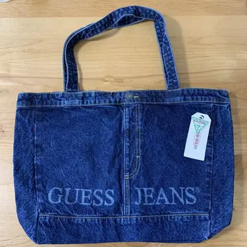 GUESS JEANS 게스 전시회 한정 오리지널 데님 토트백