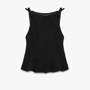 ZARA 페플럼 리본 상의 M 사이즈